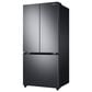 Samsung 17.5 Cu. Ft. French Door Refrigerator in Black Stainless Steel, , large
