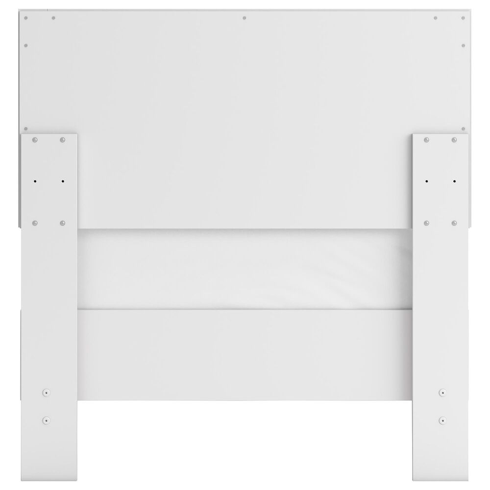 Ashley Hallityn Twin Platform Bed in White, , large