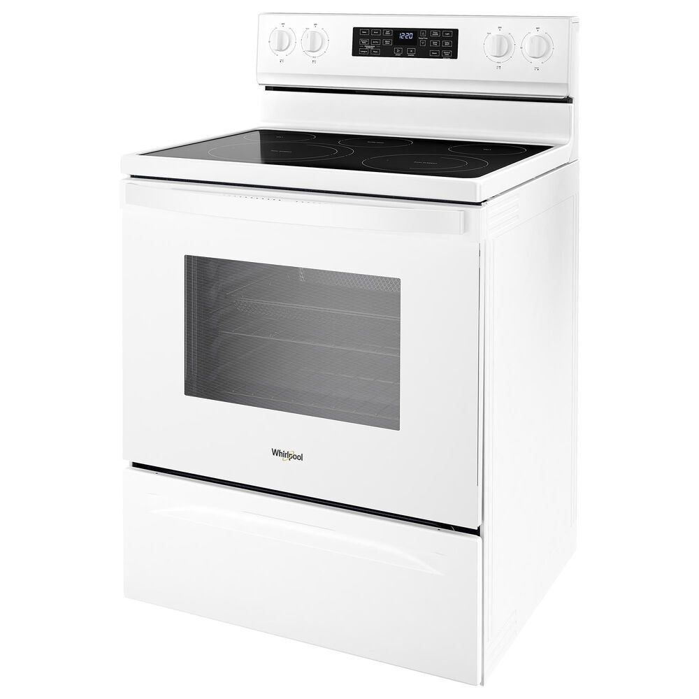 Whirlpool 5.3 Cu. Ft. Electric Range 5-in-1 Air Fry Oven in White, , large