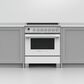 Fisher and Paykel 30" Classic Induction Range with 4 Burners in White, , large