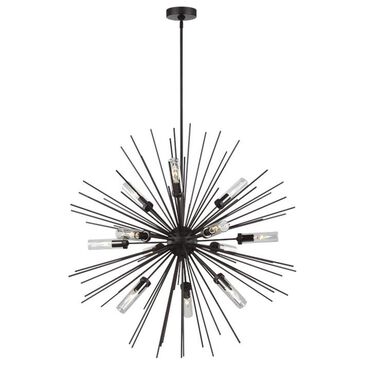 Visual Comfort Studio Hilo 12-Light Outdoor Chandelier in Oil Rubbed Bronze, , large