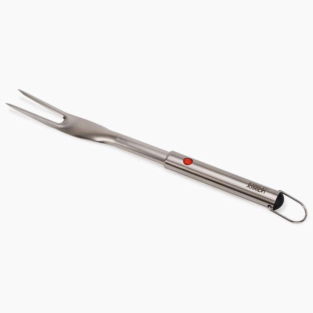 Joseph Joseph GrillOut BBQ Fork with Retractable Head in Stainless Steel, , large