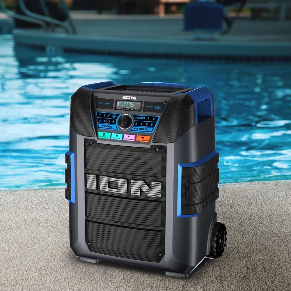 Ion Explorer XL All-Weather Bluetooth Speaker in Black, , large