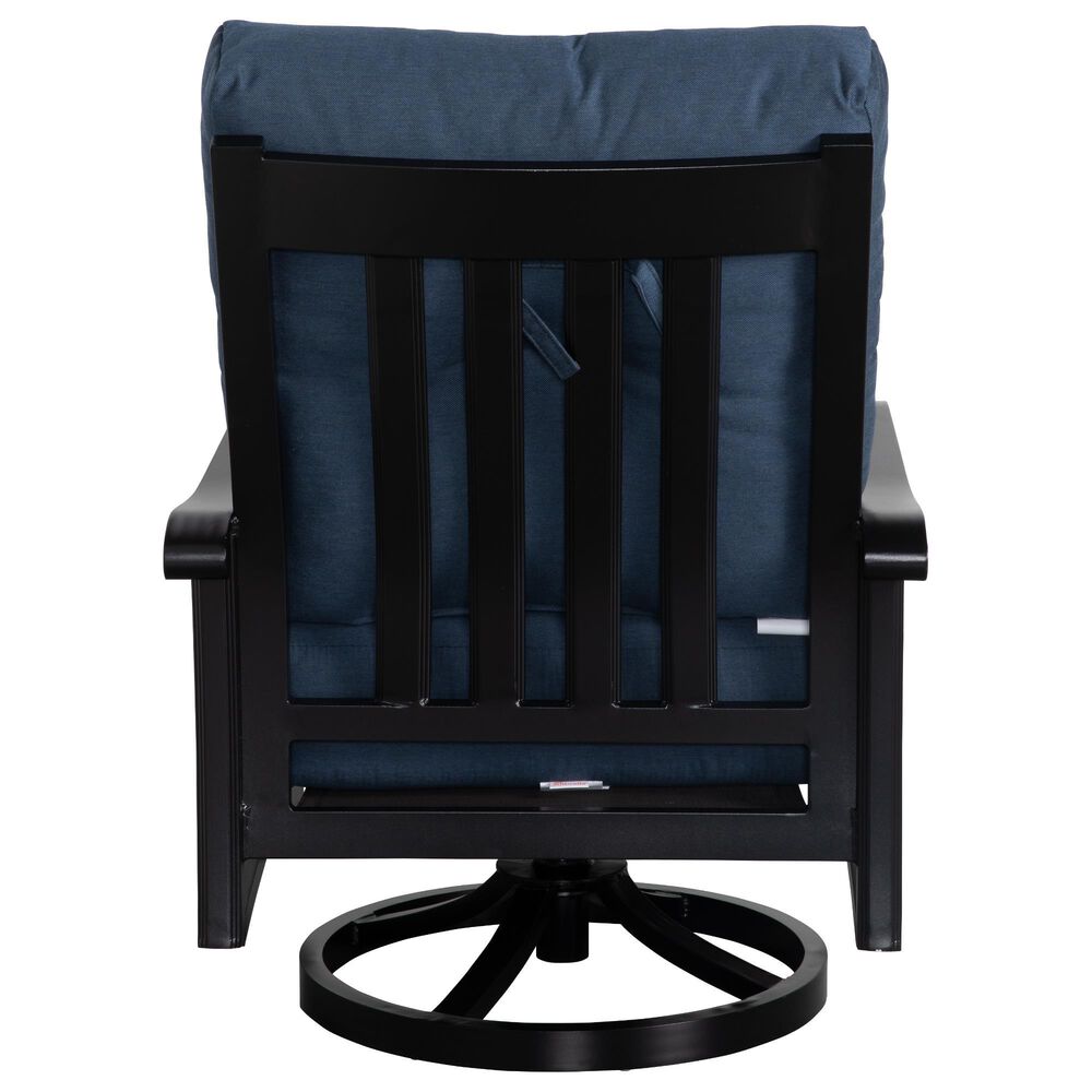 Crown Garden Alexandria Swivel Club Rocker Chair in Flagship Twilight, , large