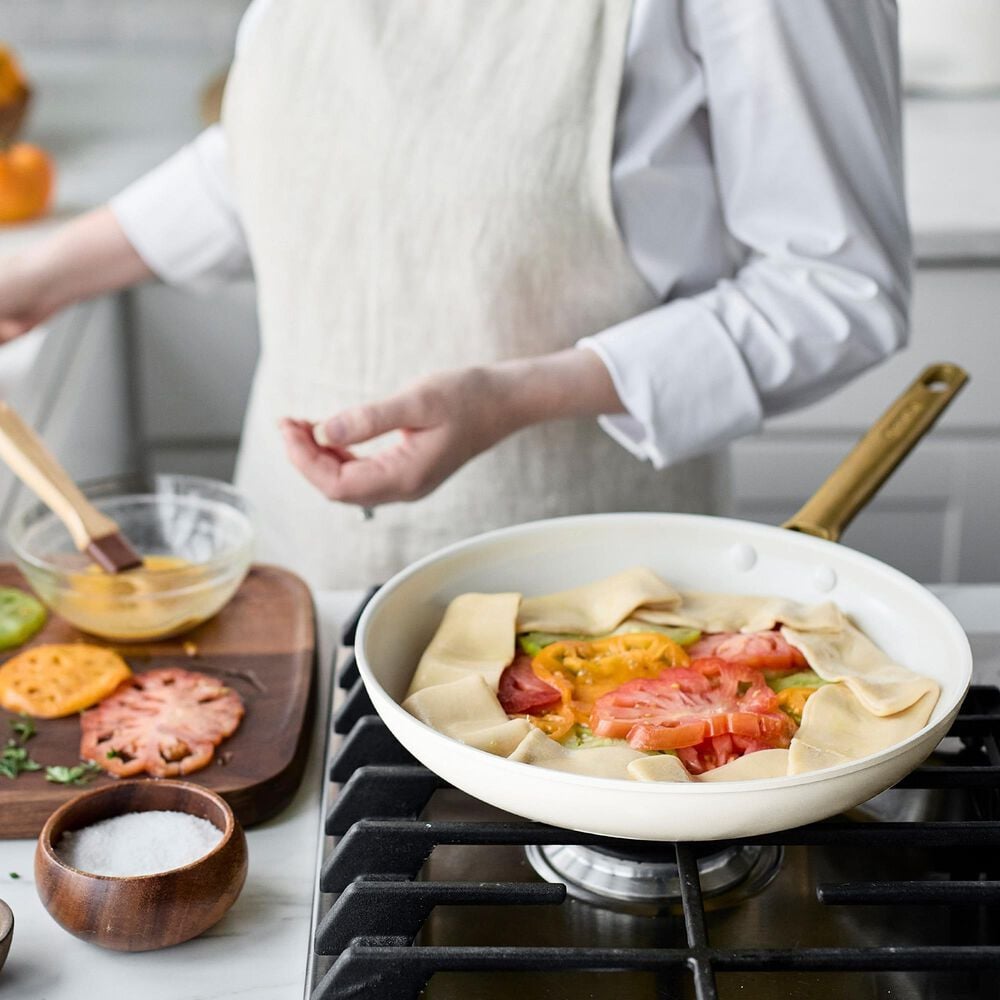 Green Pan Reserve Pro 10-Piece Nonstick Cookware Set in Cream and Gold, , large
