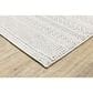 Oriental Weavers Montecito Geo Stripes 5"3" x 7"6" White Area Rug, , large