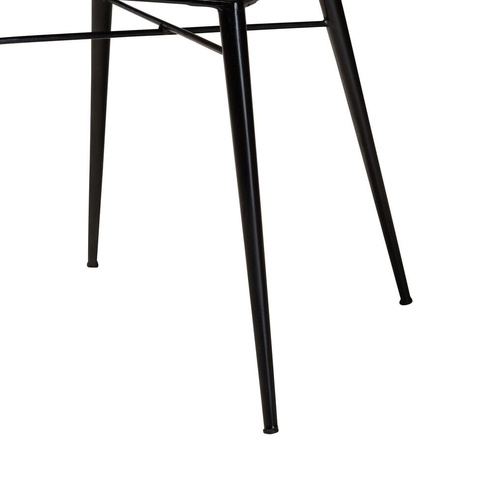Baxton Studio Sabelle Side Chair in Black and Greywashed (Set of 2), , large