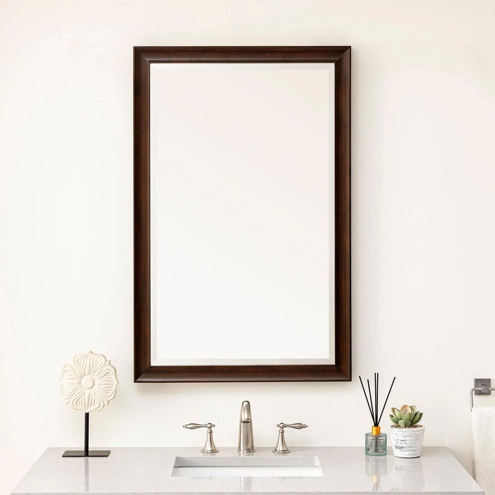 James Martin Vanities Glenbrooke 26&quot; Rectangular Mirror in Burnished Mahogany, , large