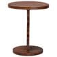 Baxton Studio Donna Nightstand with Pedestal Base in Mahogany Brown, , large