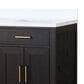 Lexora Home Abbey 60" Double Bathroom Vanity in Black Oak with 2 cm White Quartz Top and Rectangular Sinks, , large