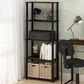 HOMLUX 5-Tier Display Rack in Light Cherry and Black, , large