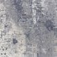 Nourison Rustic Textures RUS06 5"3" x 7"3" Grey and Beige Area Rug, , large
