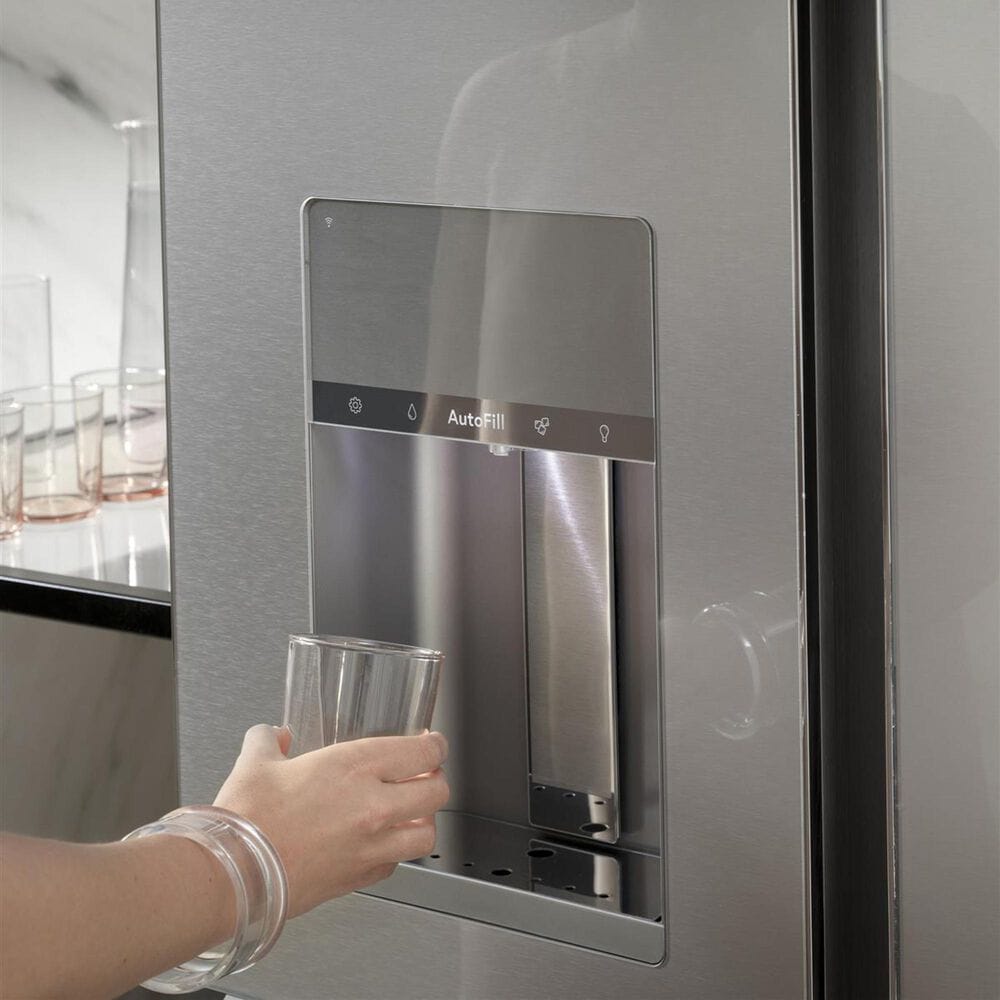 Cafe 27.8 Cu. Ft. Capacity 4-Door French Door Refrigerator in Platinum, , large