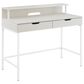 Valor Living Contempo Writing Desk with Shelf Hutch in White Oak and White, , large