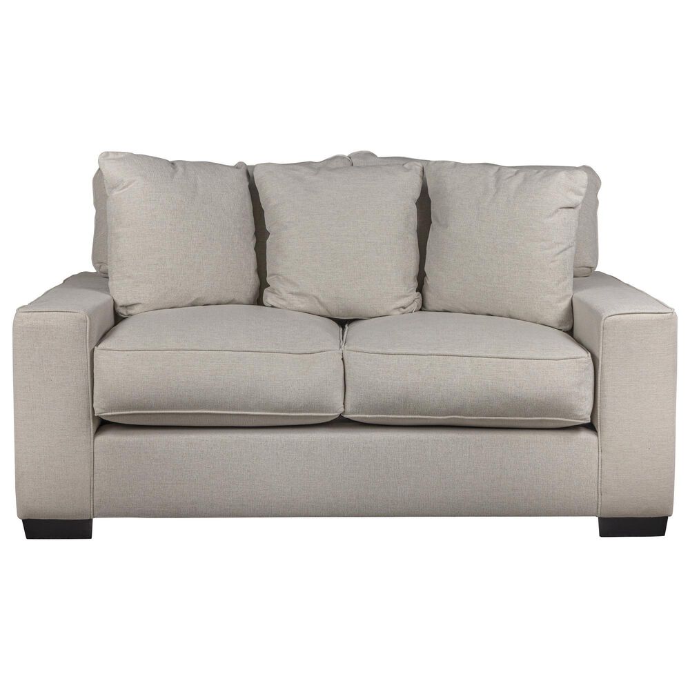 Michael Nicholas Designs Troy Stationary Loveseat in Page Pearl, , large