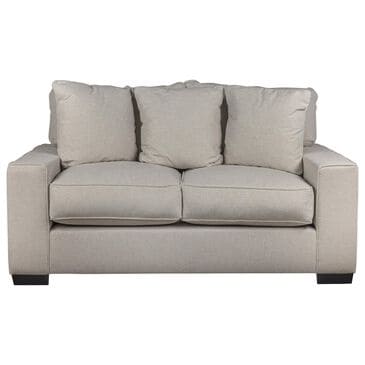 Michael Nicholas Designs Troy Stationary Loveseat in Page Pearl, , large