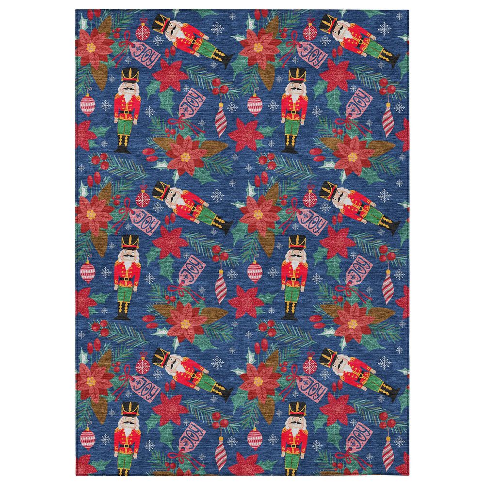 Dalyn Rug Company Wonderland WN30 3" x 5" Navy Indoor/Outdoor Area Rug, , large