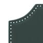 The Monday Company Cynthia Upholstered King Adjustable Headboard with Nickel Nail Heads in Green Velvet, , large