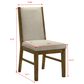 Crown Mark Hollister Dining Side Chair in Dark Brown, , large
