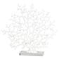 Maple and Jade 16" Coral Decorative Sculpture in Textured White and Clear, , large