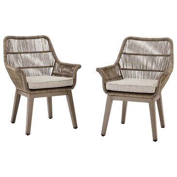 Ashley Beach Front Patio Arm Chair in Beige (Set of 2), , large