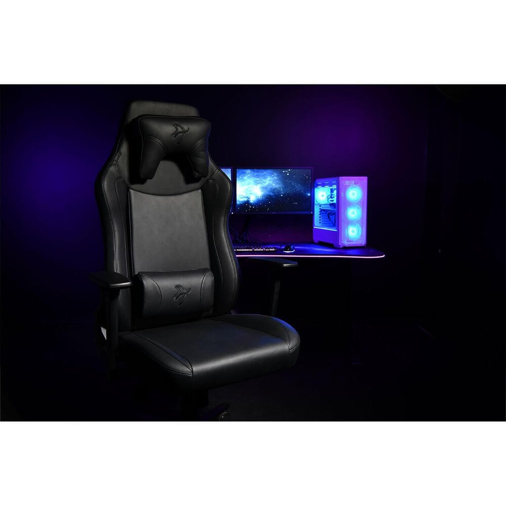 Arozzi Vernazza XL Soft PU Gaming Chair in Pure Black, , large