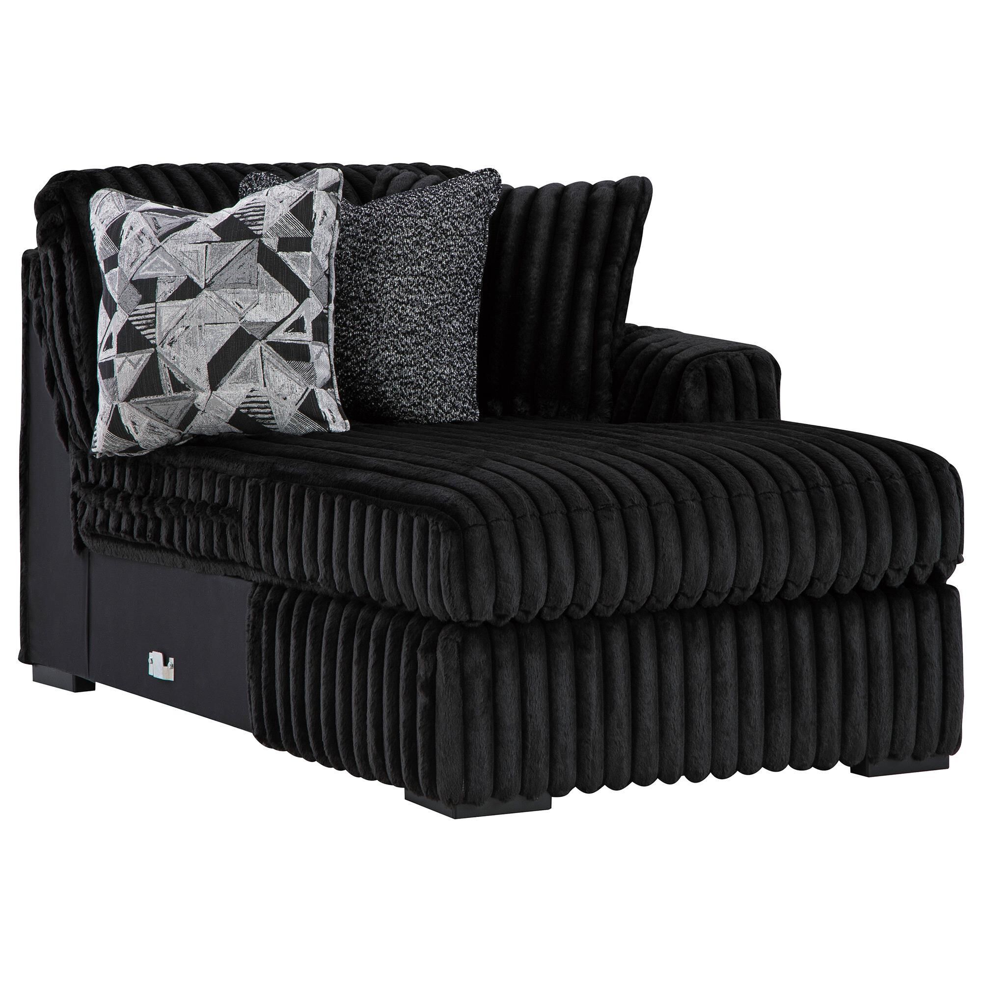 Ashley Midnight-Madness 4-Piece Sectional with Right-Facing Chaise