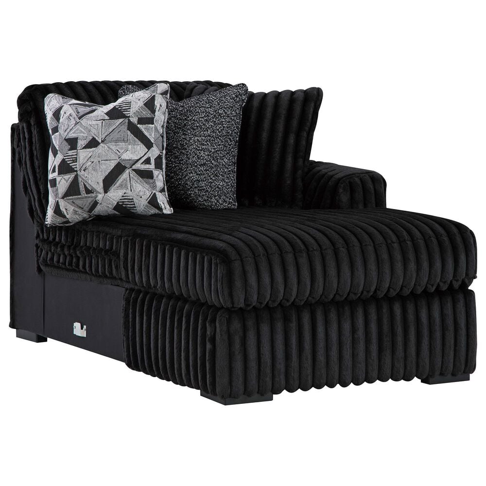 Ashley Midnight-Madness 4-Piece Sectional with Right-Facing Chaise in Onyx, , large