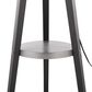 Lumisource Compass Floor Lamp in Black and Silver, , large