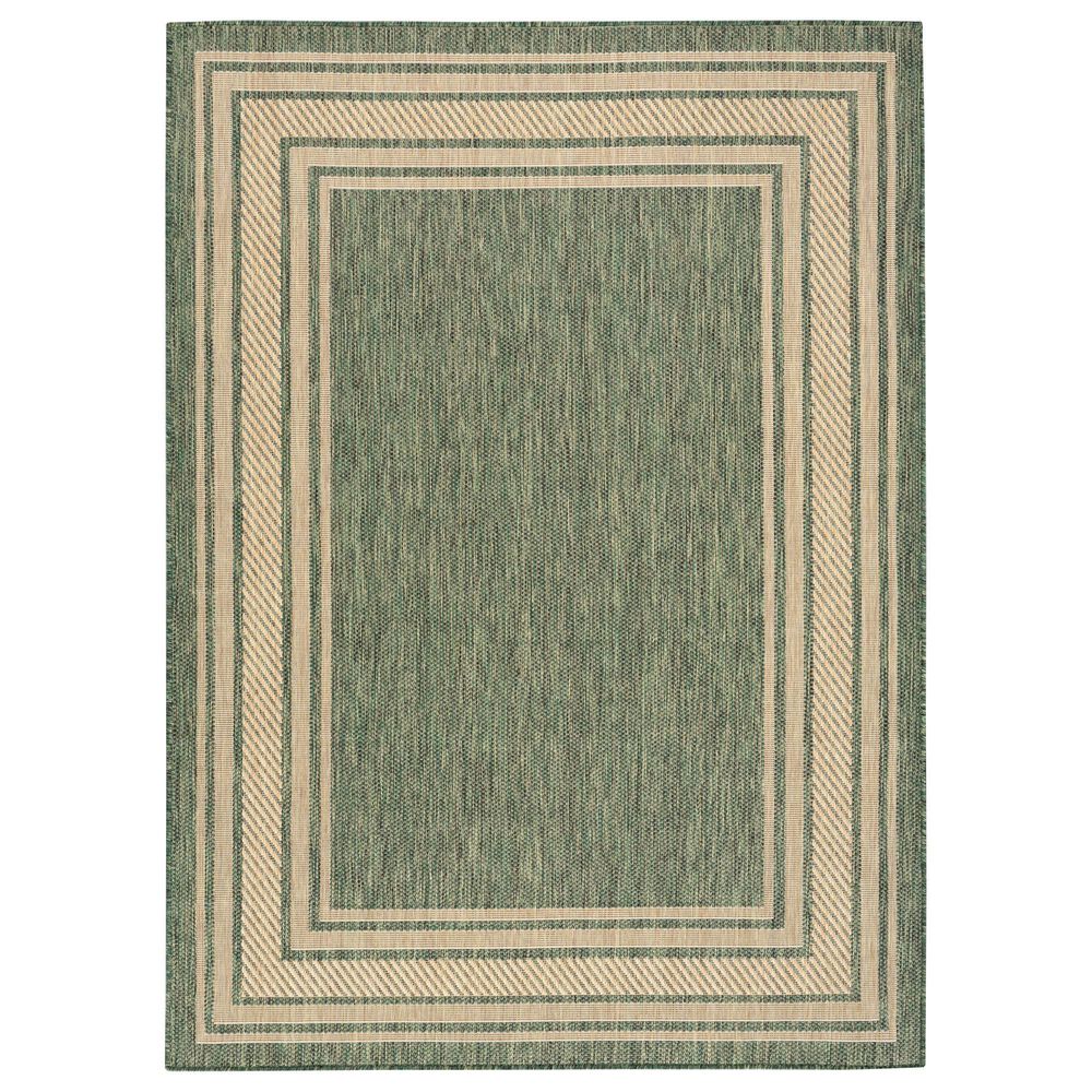 Nourison Horizon HOZ03 Green 4' x 6' Indoor/Outdoor Area Rug, , large