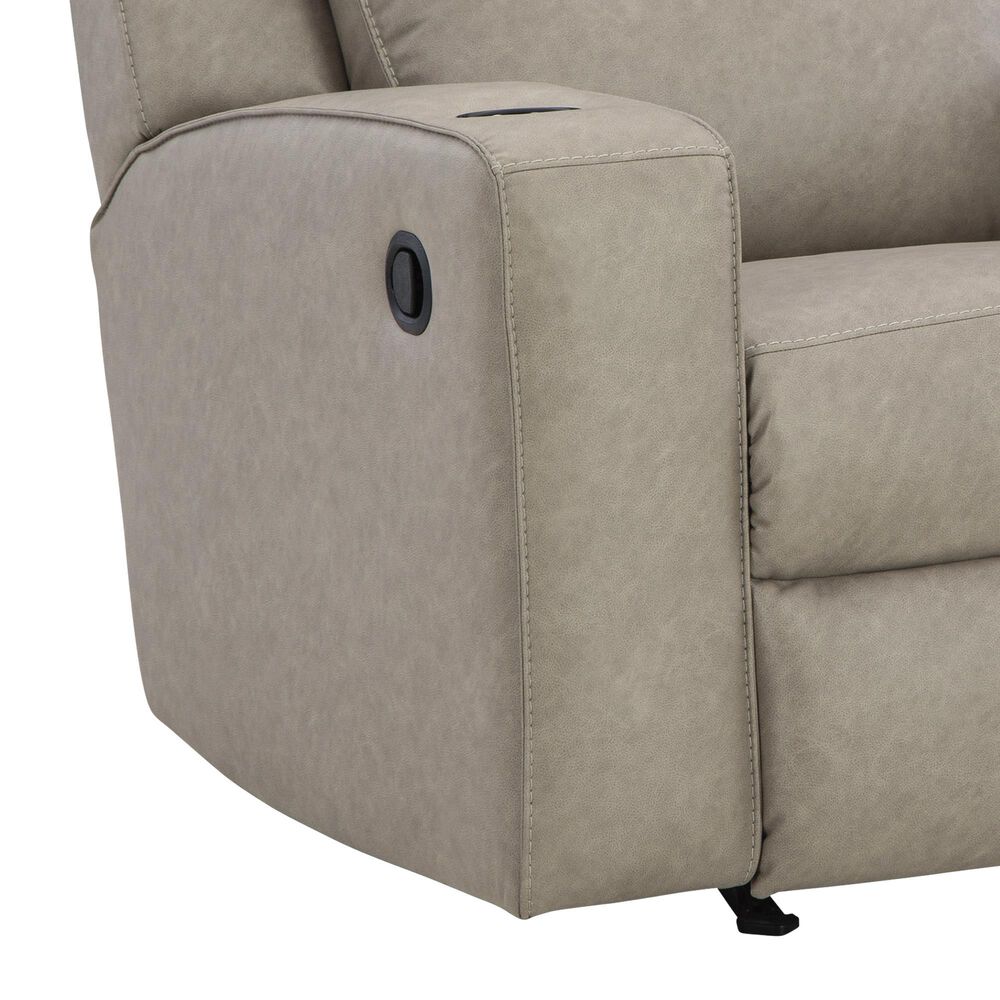 Ashley Lavenhorne 3-Piece Manual Reclining Living Room Set in Pebble, , large