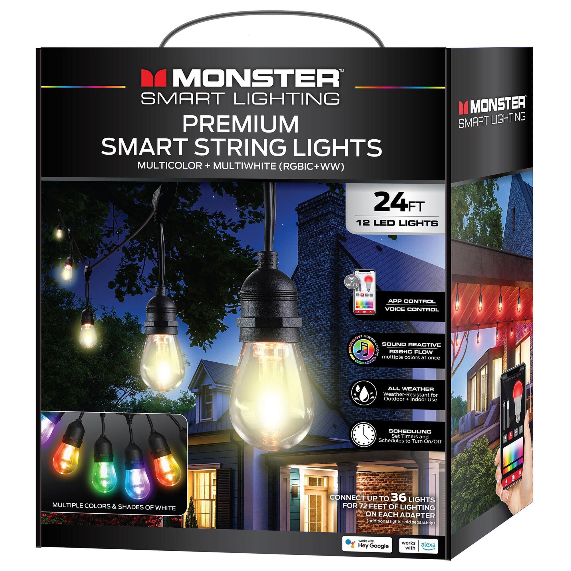 Monster Illuminessence 24 Ft. Smart String Light with Sound