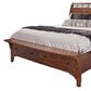 Cedar and Sage Whistler Retreat California King Storage Bed in Warm Chestnut, , large