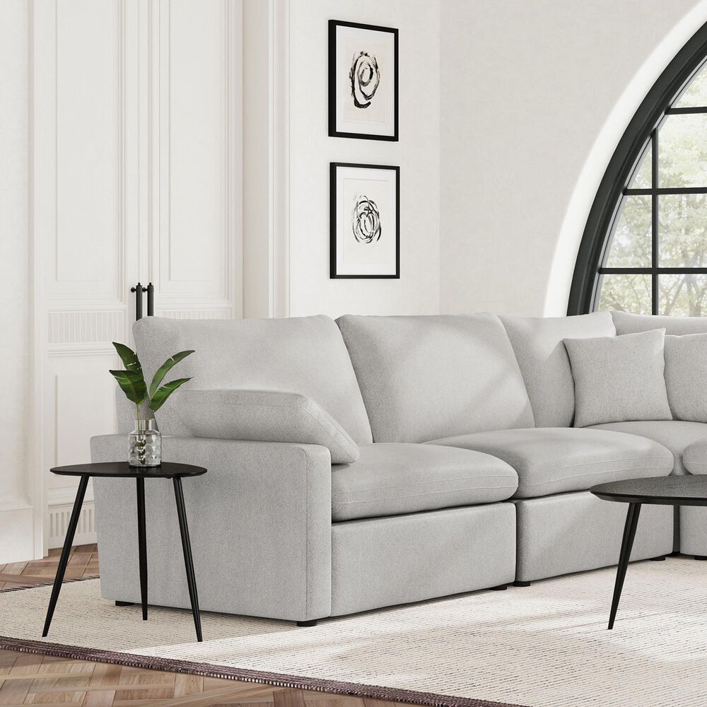 Coaster Collins Modular Armless Chair in Grey, , large