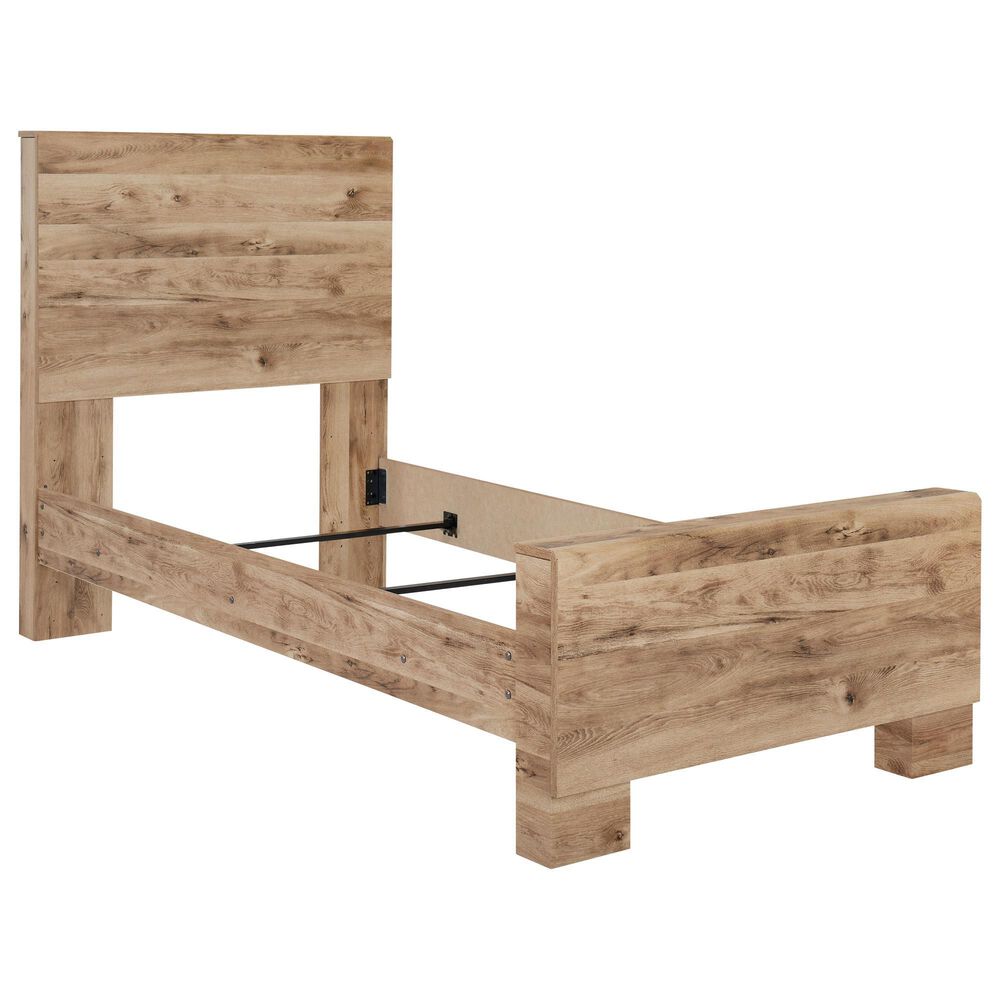 Ashley Hyanna Twin Bed in Golden Rustic Tan, , large