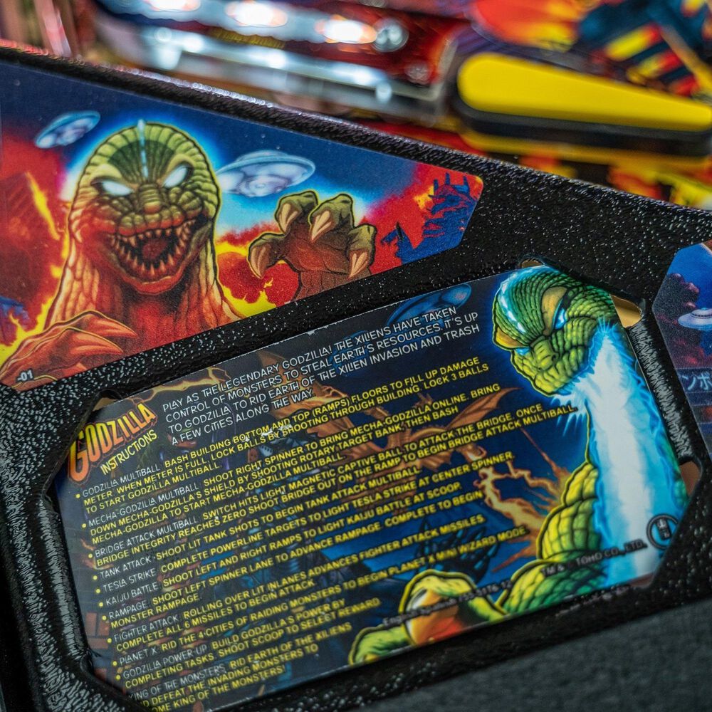 Stern Pinball Godzilla Pro Edition Pinball Machine in Multicolor, , large