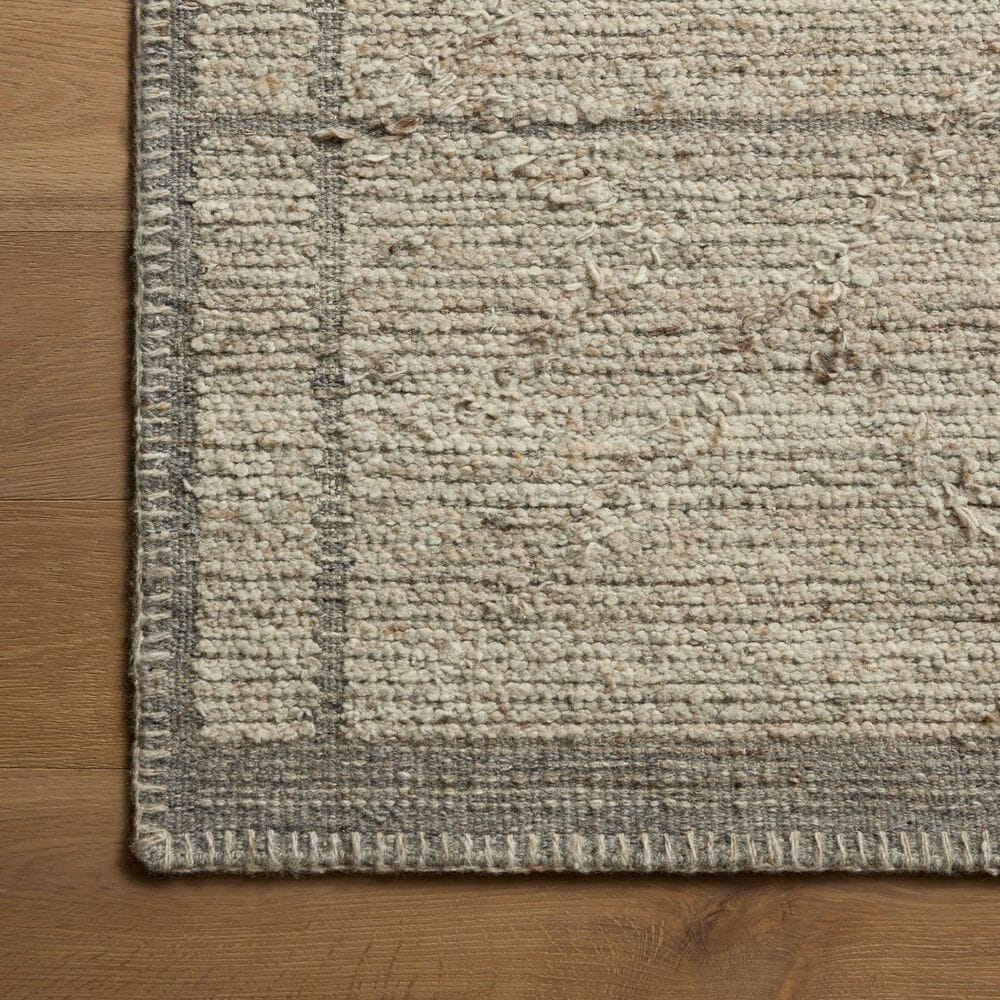 Amber Lewis x Loloi Bowie Fog and Gray 4' x 6' Area Rug, , large