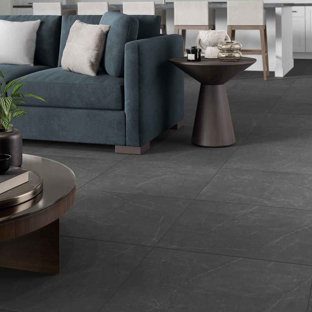 Emser Sterlina II Asphalt 24&quot; x 24&quot; Matte Porcelain Tile, , large