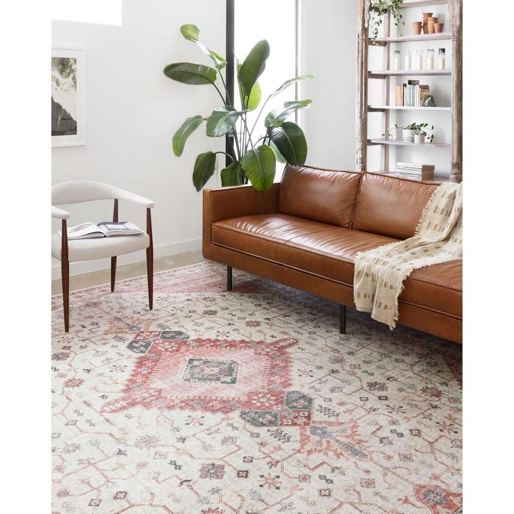 Loloi II Skye SKY-02 7&#39;6&quot; x 9&#39;6&quot; Ivory and Berry Area Rug, , large