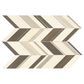 Dal-Tile Limestone Fusion Gris 22" x 12" Chevron Random Honed Mosaic Sheet, , large