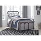 Ashley Nashburg Twin Metal Headboard/Footboard/Rails in Black, , large