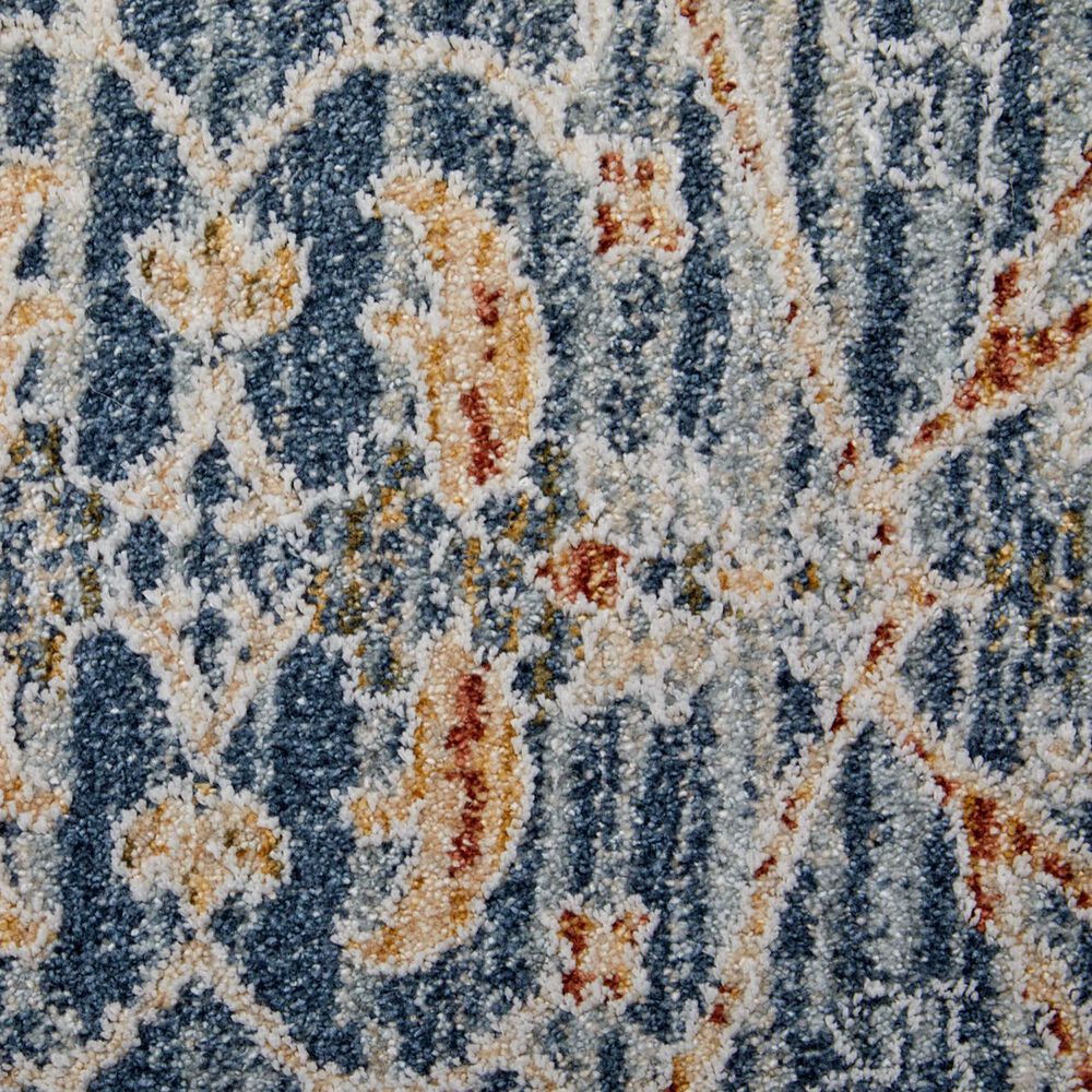 Feizy Pasha 2&#39; x 3&#39; Blue and Ivory Area Rug, , large