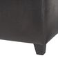 Baxton Studio Leather Cube Storage Ottoman in Dark Brown, , large