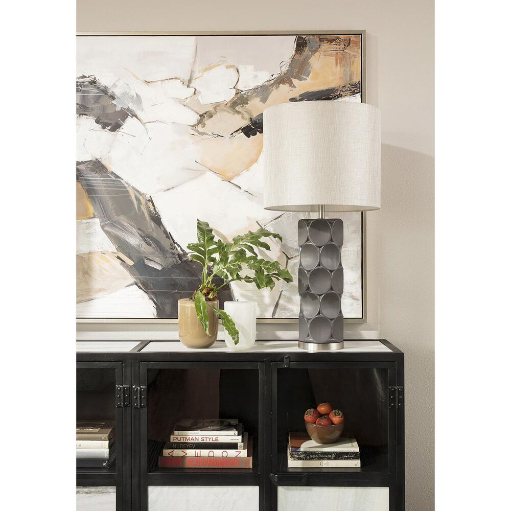 Flair Industries Rutherford Table Lamp in Charcoal, , large