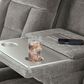 Ashley Mixed Motion Power Reclining Sofa in Shadow, , large