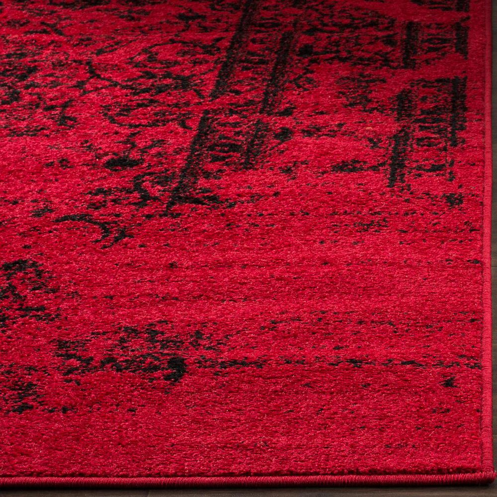 Safavieh Adirondack ADR101F-4SQ 4&#39; x 4&#39;  Red/Black Square Rug, , large