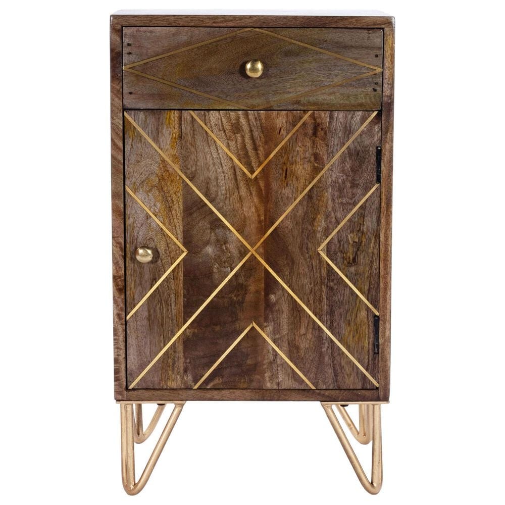 Butler Specialty Company Alda Chairside Chest in Medium Brown, , large
