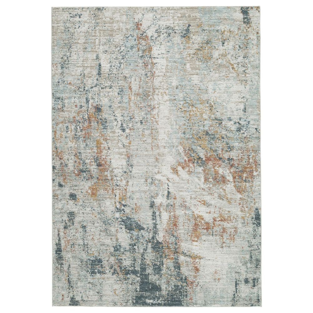 Ashley Danvore 5" x 7" Beige, Gray, Blue, Gold and Amber Area Rug, , large