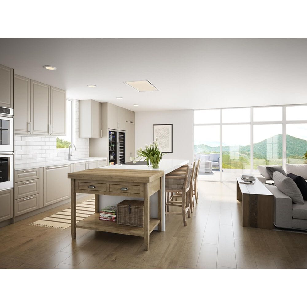 Zephyr Lux Glo 36" Island Range Hood in White, , large