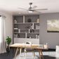 Hunter Gravity 60" Ceiling Fan with LED Light in Matte Silver, , large